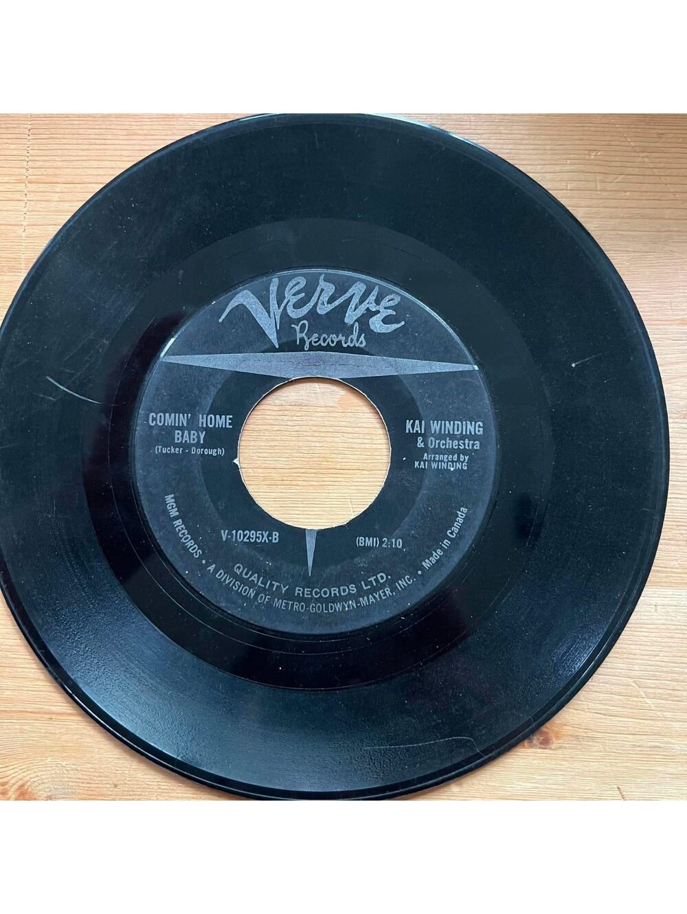 Kai Winding & Orchestra - Comin' Home Baby/More 45rpm VG+ R10